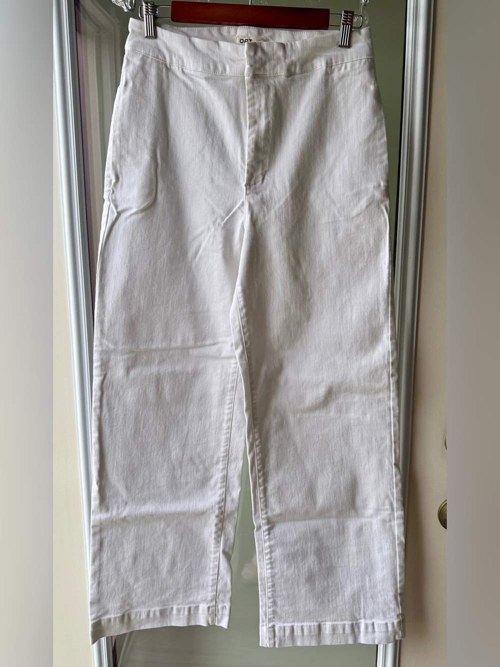 Oat New York White Straight-Leg Pants